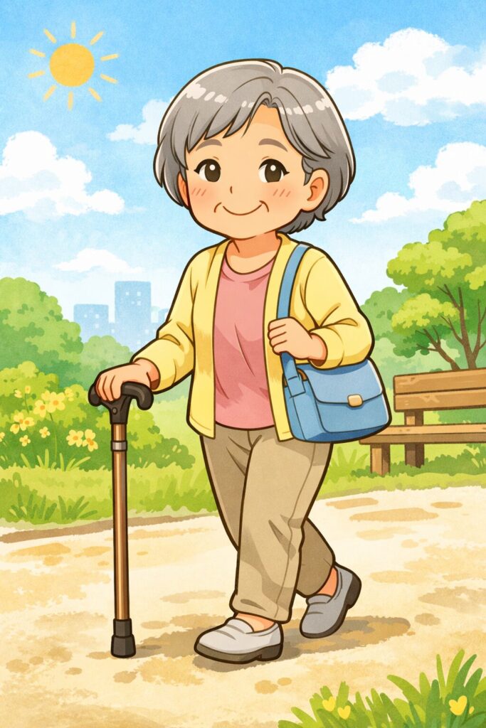 要支援1の、おばあさん