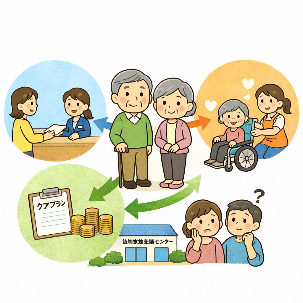 高齢者ケアの基本ガイドイメージイラスト