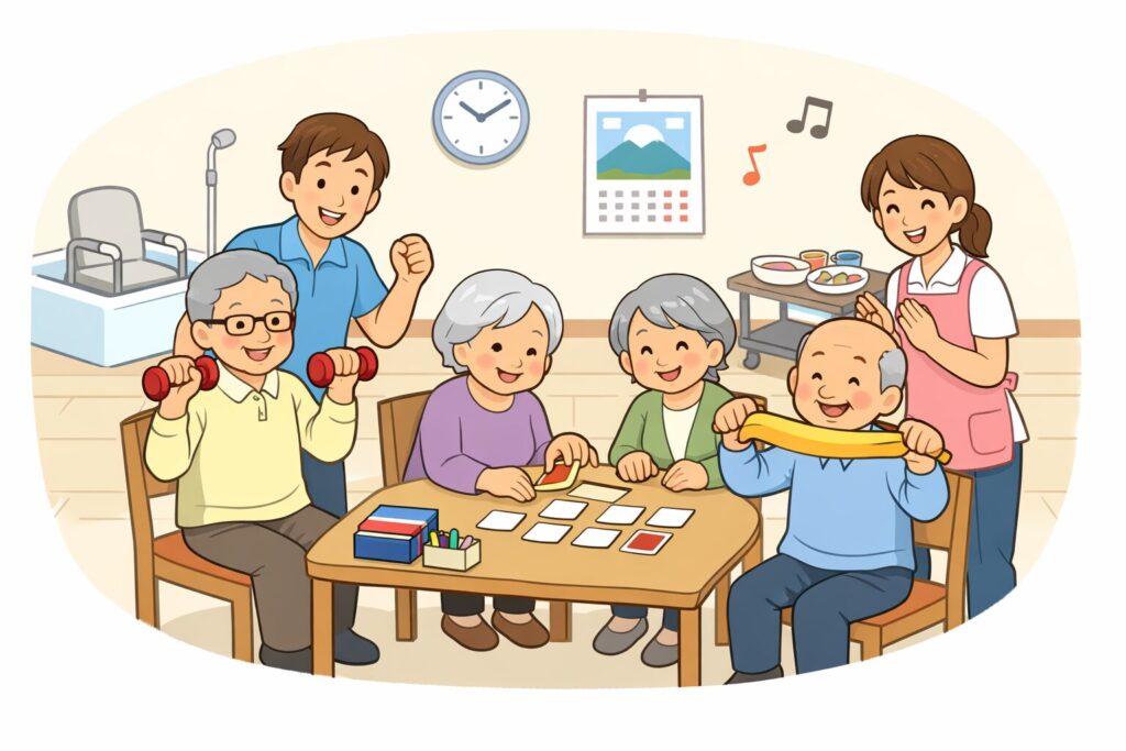 温かい日常のデイサービス活動