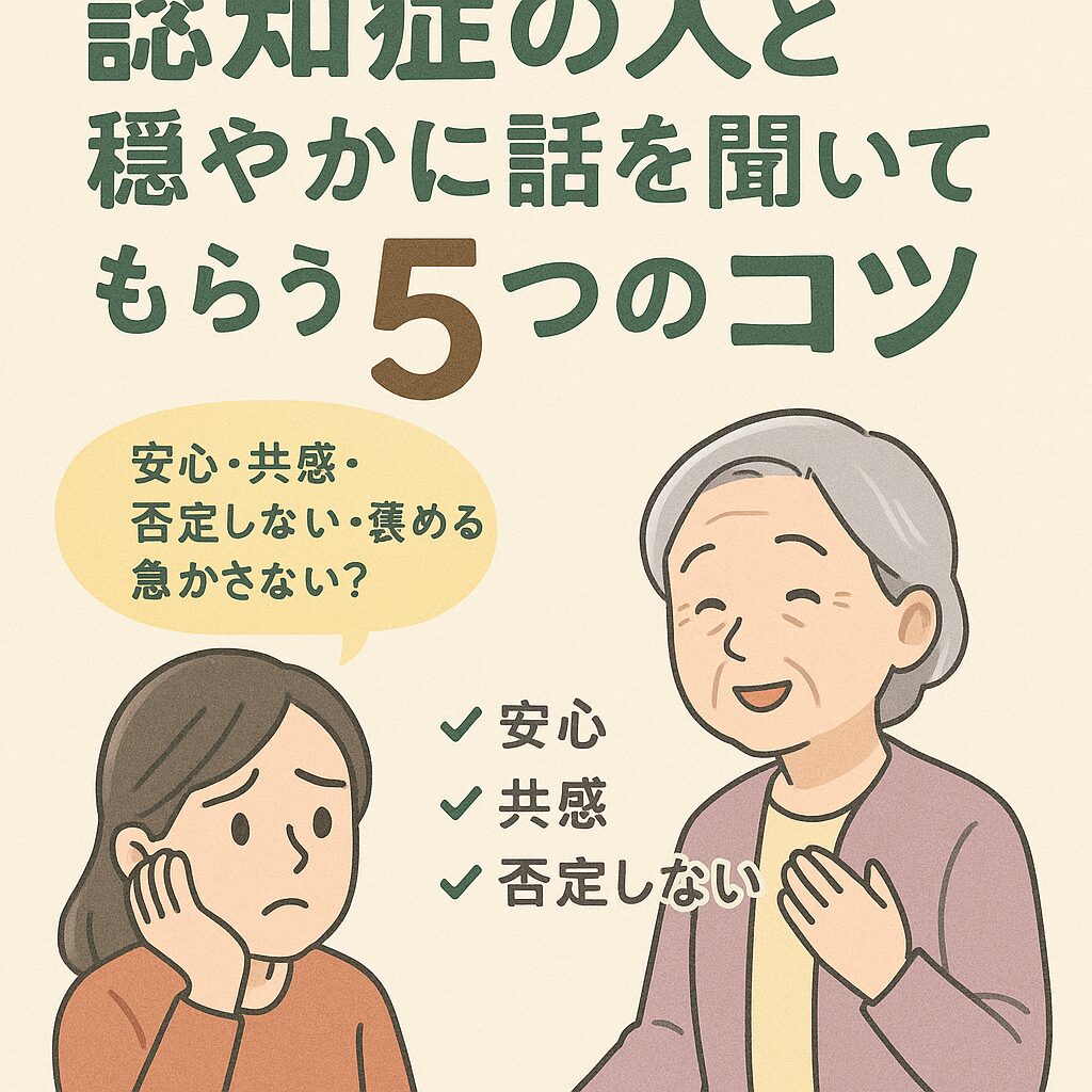 認知症の人に穏やかに話を聞いてもらうコツのアイキャッチ