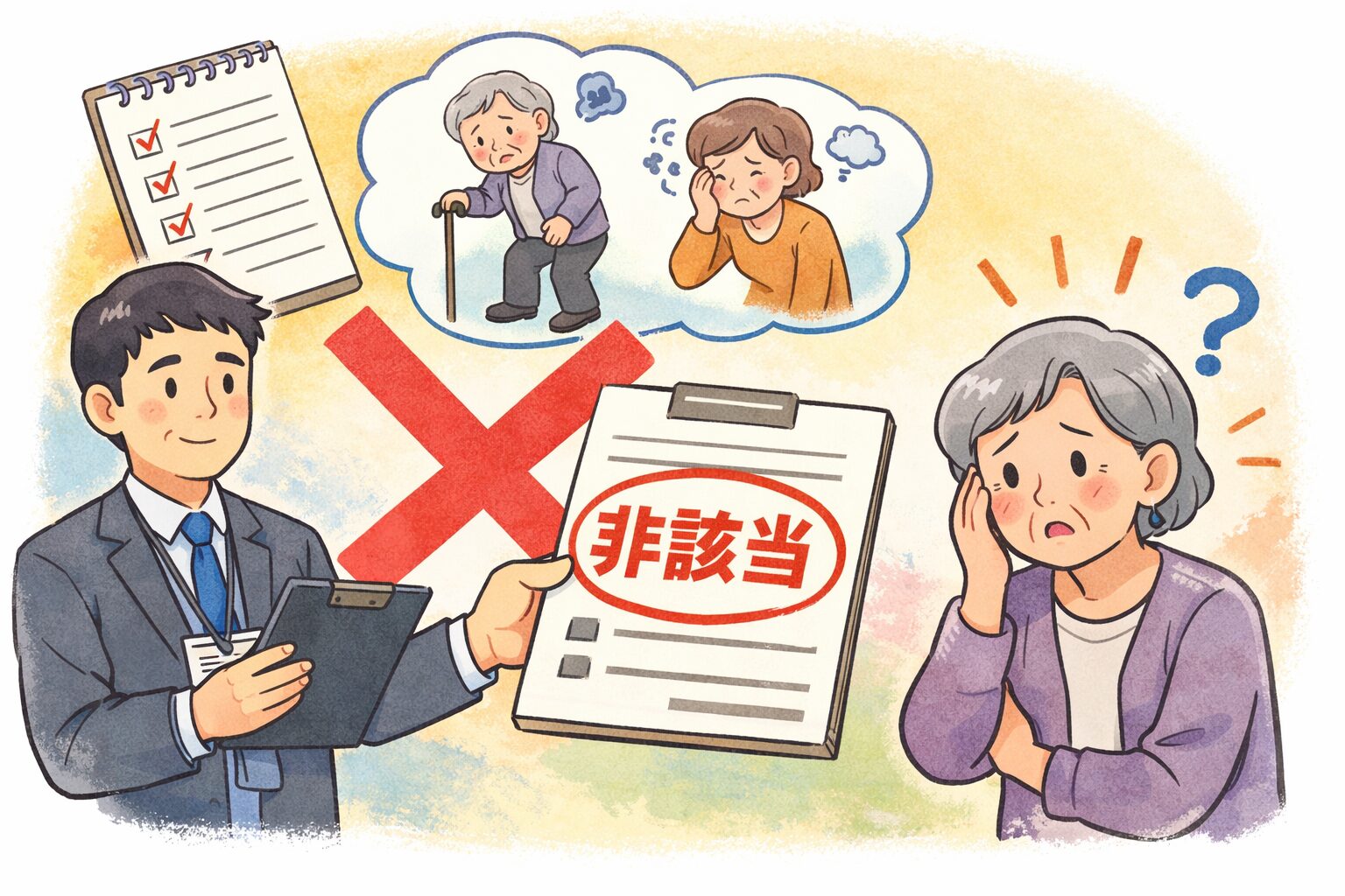 • ケア評価結果に困惑する母娘