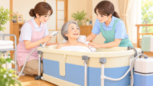 笑顔あふれる訪問入浴サポート